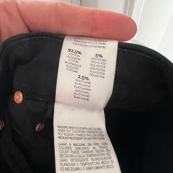 B60 Mother Jeans High Waisted Looker Ankle Fray in Guilty Glitter Racer Size 26 - Picture 12 of 12